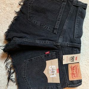 Levi frayed blue Jean shorts . New never worn